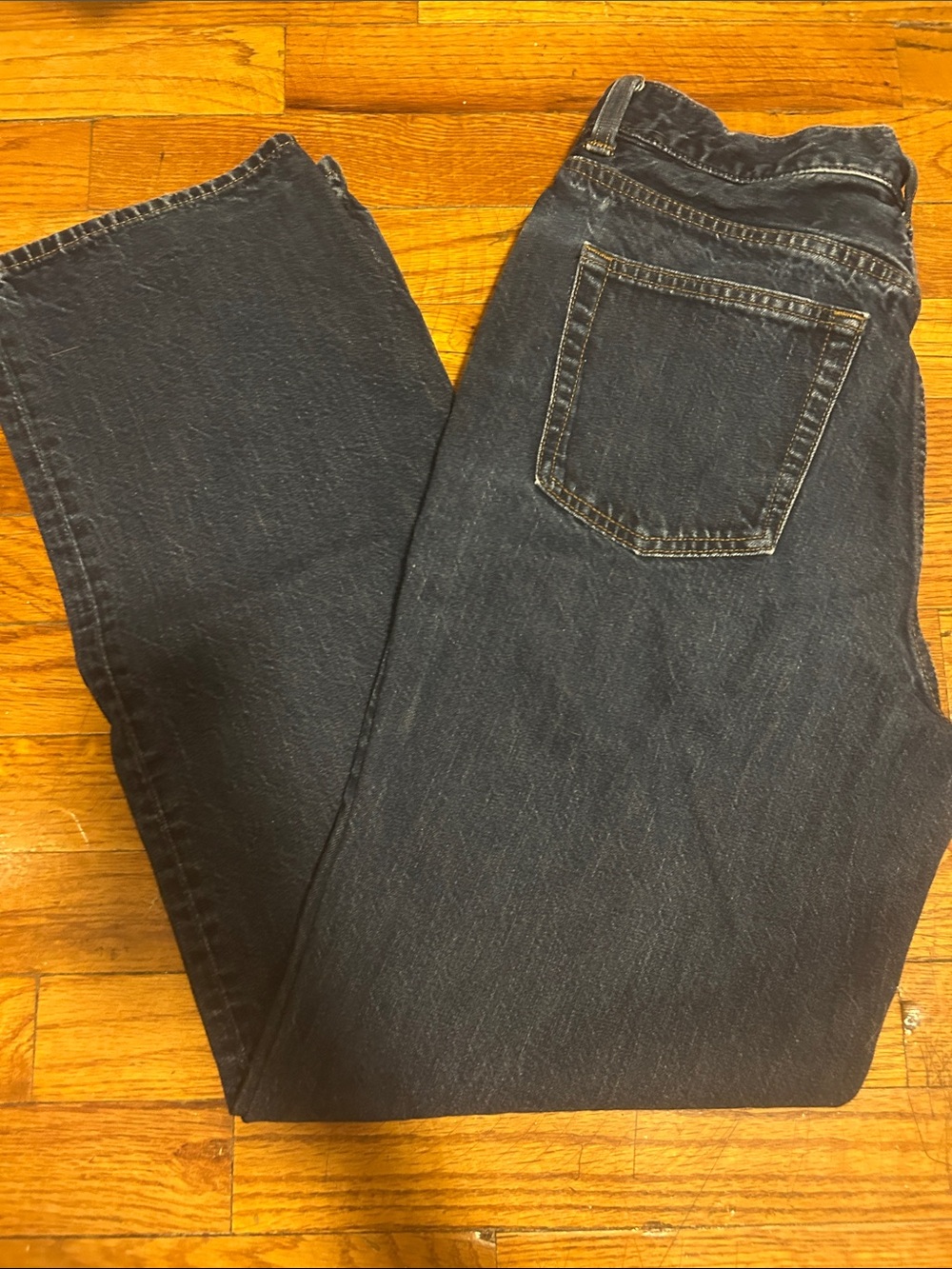 Women's Dark Blue Denim Jeans - Classic Straight Fit